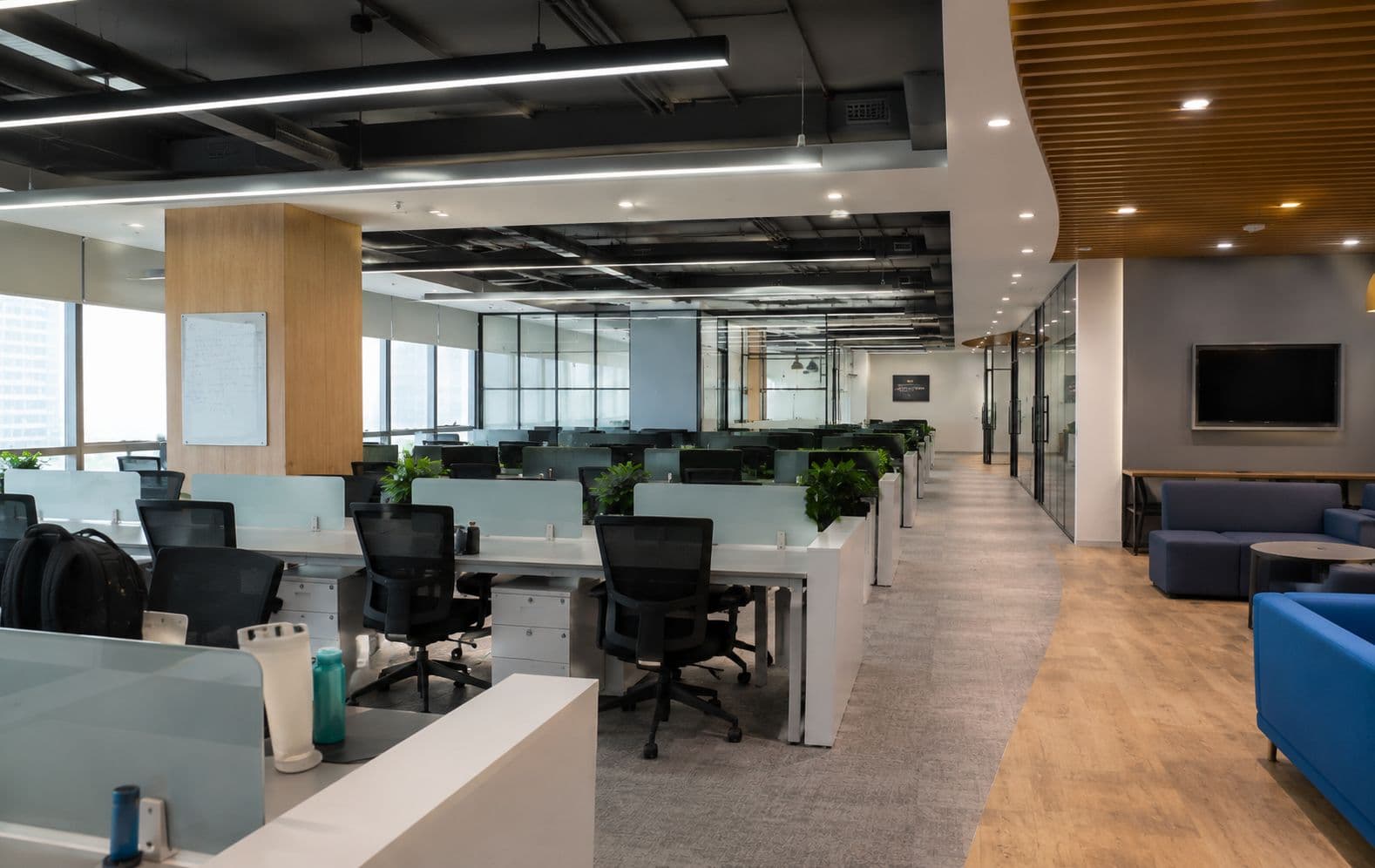 Modern open-plan office interior